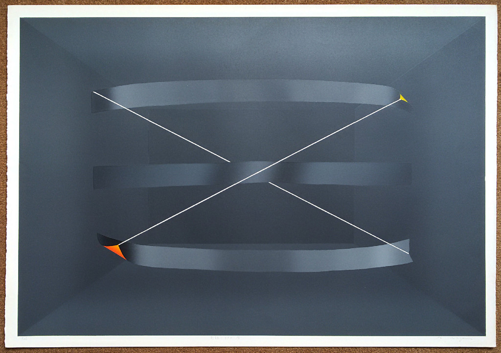 Kenji Nagai - Harmonisch abstract, zeefdruk (groot) kopen? Bied vanaf 95!