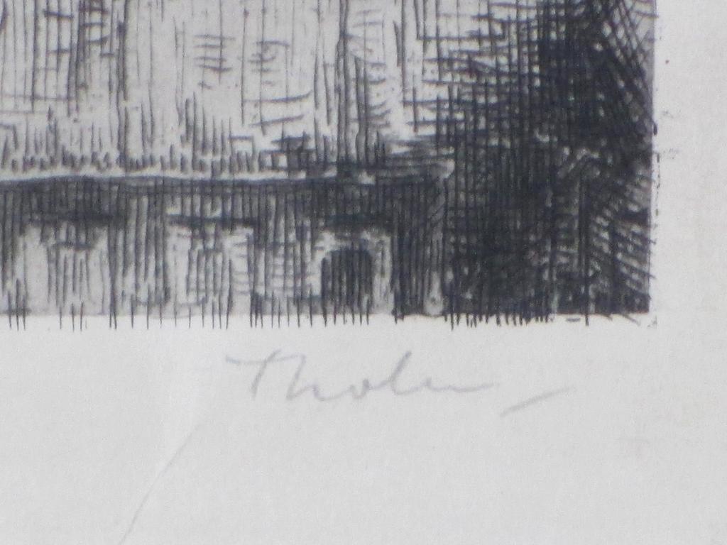 W.B.Tholen, Schip in de kerk-Blokzijl, Ets kopen? Bied vanaf 70!