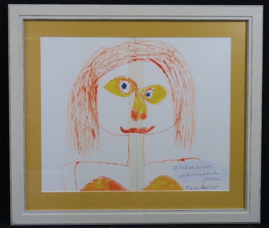 Meertje Kaal: Acryl op papier, Zo breekbaar, zo gevoelig als.. - Ingelijst kopen? Bied vanaf 1!