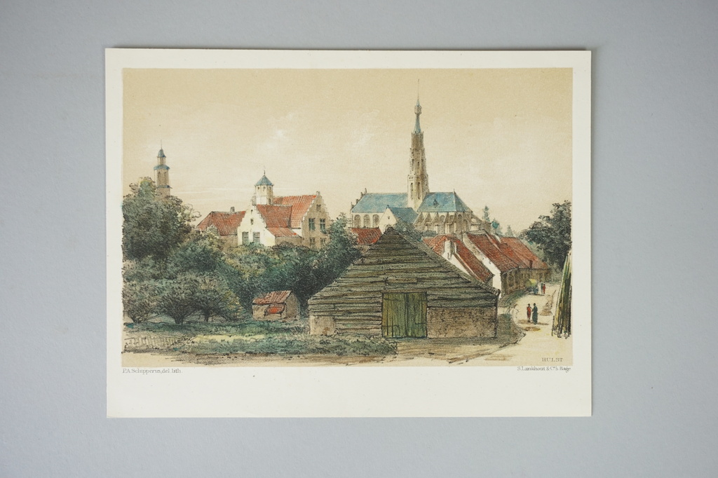 Piet Schipperus - Hulst - Lithografie - 1880 kopen? Bied vanaf 15!