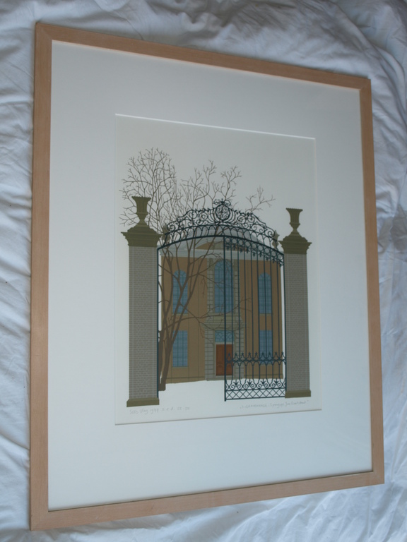 Sees Vlag : Zeefdruk , Portugees-Israelitische SYNAGOGE – Ingelijst – 1977  kopen? Bied vanaf 175!