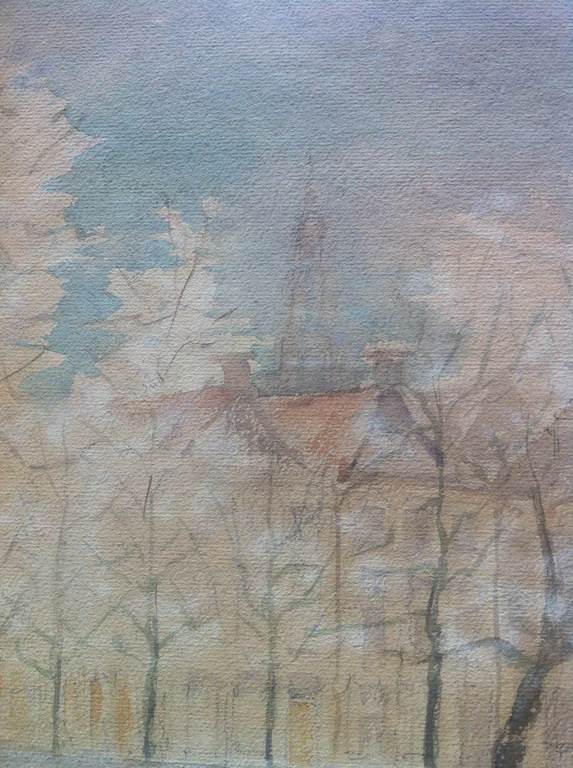 Groninger Ploeg, Herman van Wissen, Groningen Ossenmarkt, Aquarel 1928 kopen? Bied vanaf 110!