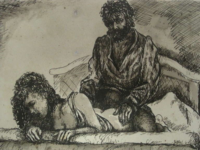 Mihály Zichy 1827-1906 oostind inkttekening  kopen? Bied vanaf 1!