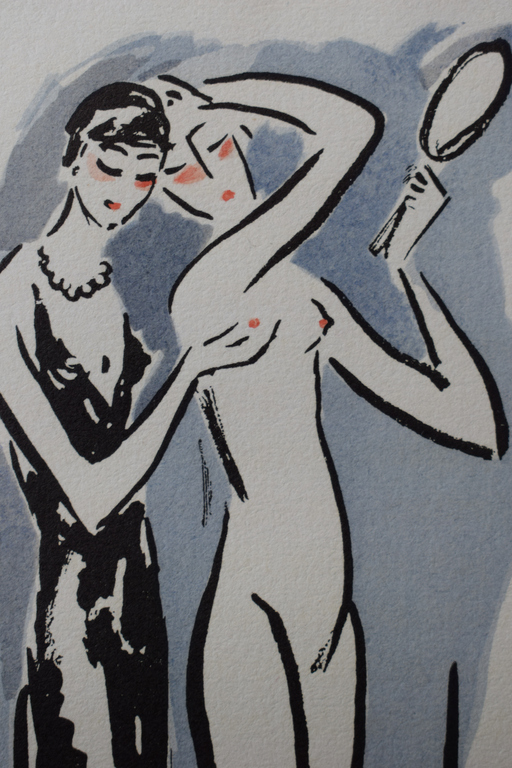 Kees van Dongen - Pochoir La Garconne  - Twee Vrouwen kopen? Bied vanaf 250!