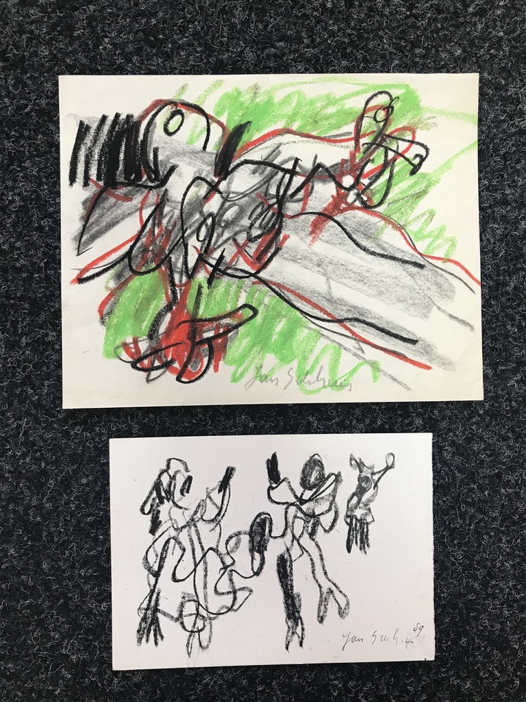 2 Prachtige tekeningen van JAN SIERHUIS kopen? Bied vanaf 25!
