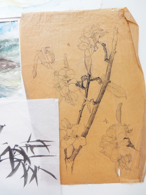Lot oude studies en aquarellen - Landschap - 9 stuks kopen? Bied vanaf 1!