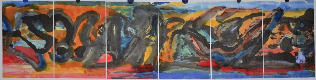 Ernst Vijlbrief: Zesluik. Abstracte compositie kopen? Bied vanaf 50!