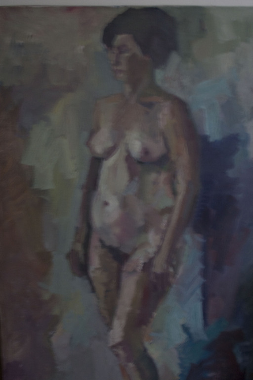 Wijnand van Lieshout ,olieverf op doek, Staand Naakt 160 x 90cm kopen? Bied vanaf 270!