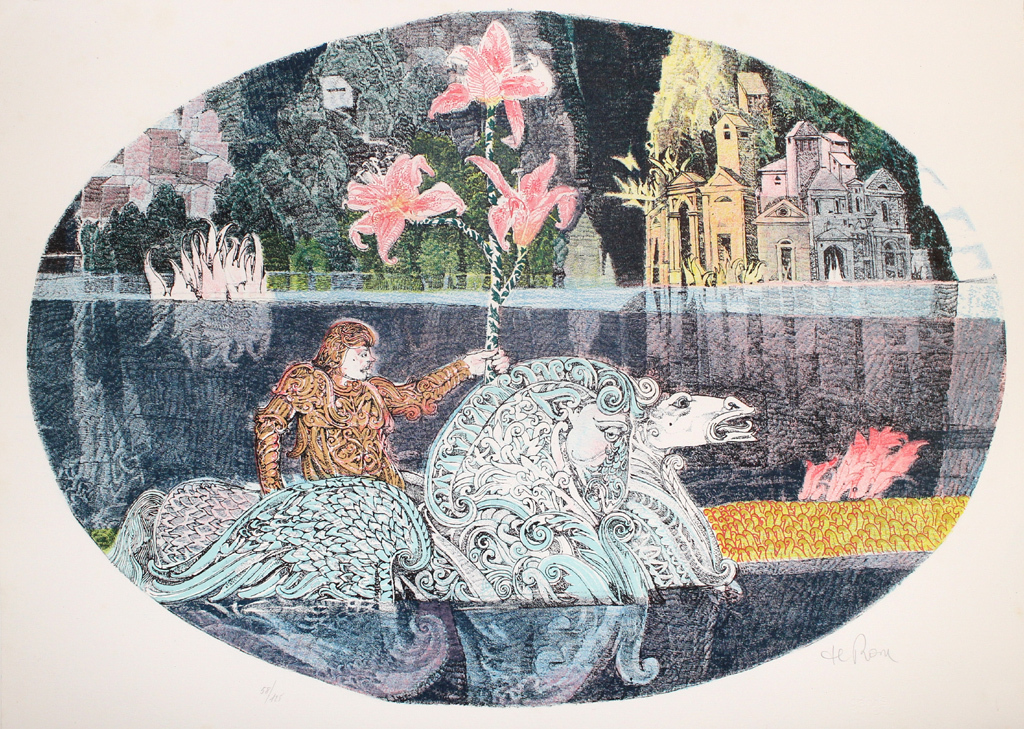 Raffaele de Rosa: Lithografie, Cavaliere I kopen? Bied vanaf 25!