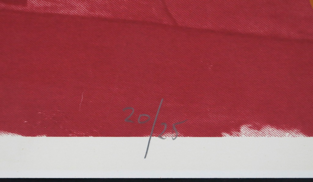 Ad Gerritsen: Zeefdruk, Artificiele Chaos (rood) kopen? Bied vanaf 20!