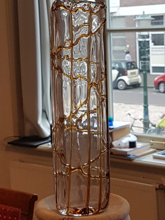 Murano vaas anni 70-canules honing op glas geblazen chalcedony  kopen? Bied vanaf 12!