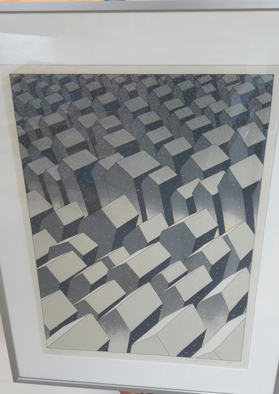 Jeroen Henneman , kleurenlitho  , Winter kopen? Bied vanaf 50!