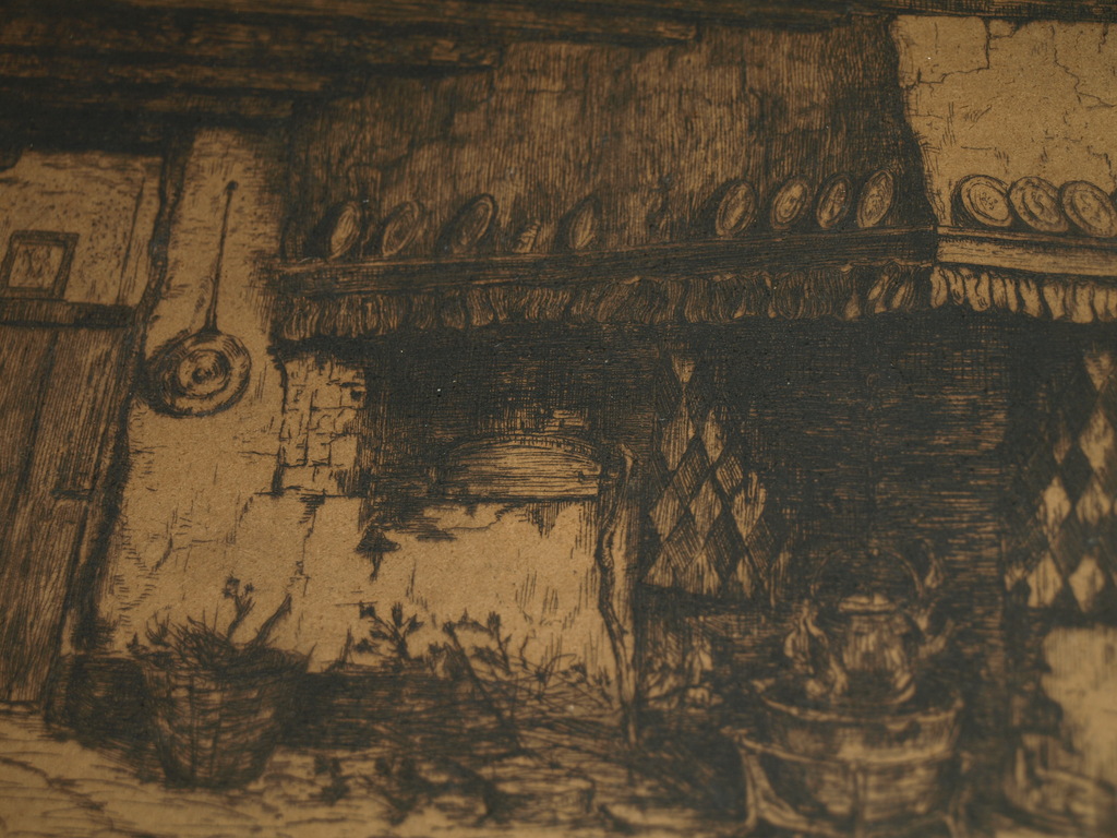 SUZE DE LINT (1878-1953) – Ets- Interieur –Gesigneerd & ingelijst–ca 1920 kopen? Bied vanaf 1!