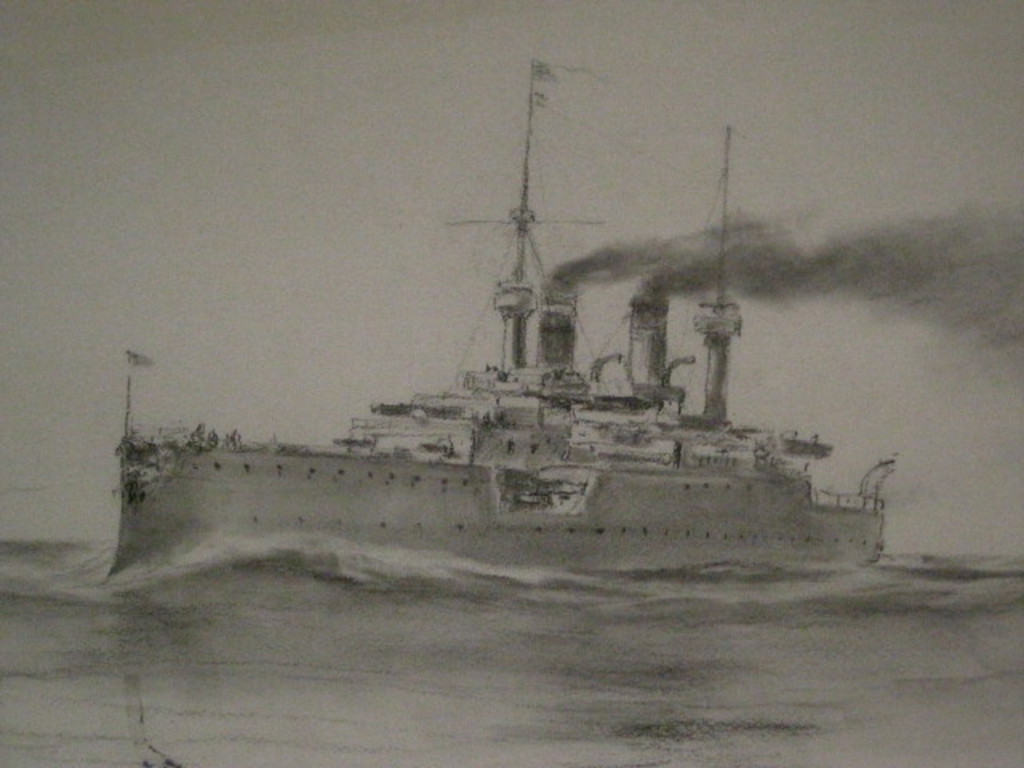 Fraaie potloodtekening G.LKiers 1838-1916 "pantserdekschip Hr Ms Gelderland " kopen? Bied vanaf 1!