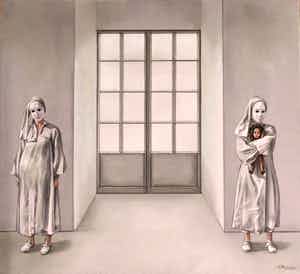 Ans Markus - Ans Markus - Olieverf op doek - Moederschap verkocht voor € 2900!