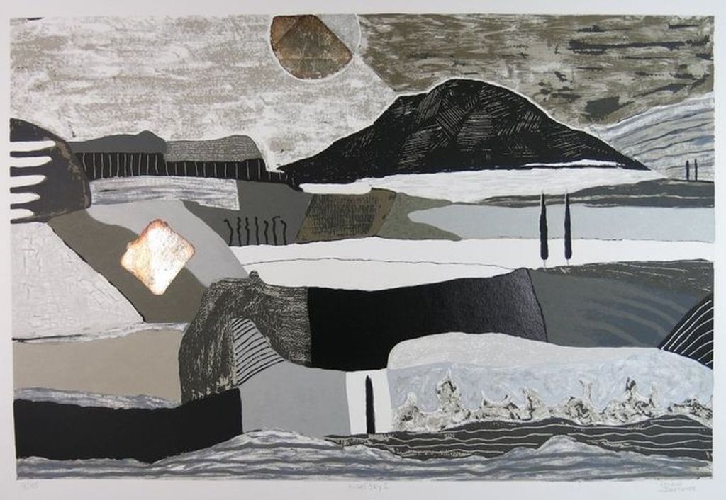 Ronald Boonacker, zeefdruk op papier, Titel: "Night Sky I" kopen? Bied vanaf 75!