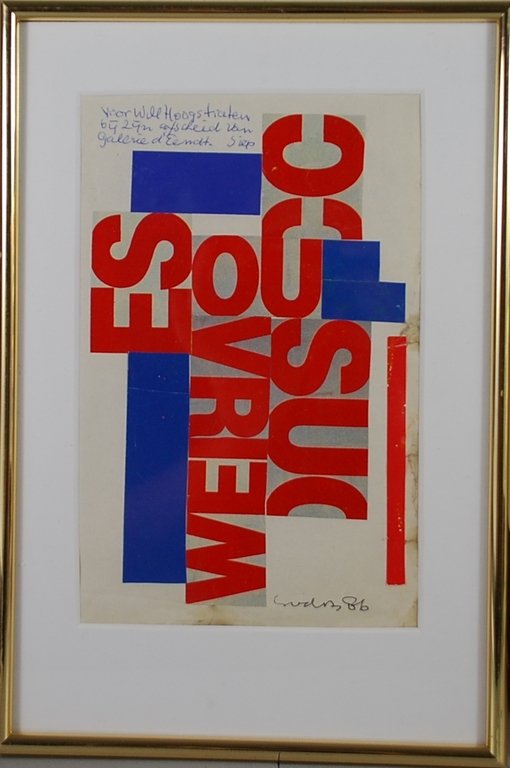 Siep van den Berg: Mooie collage. Voor galerie d'Eendt kopen? Bied vanaf 70!