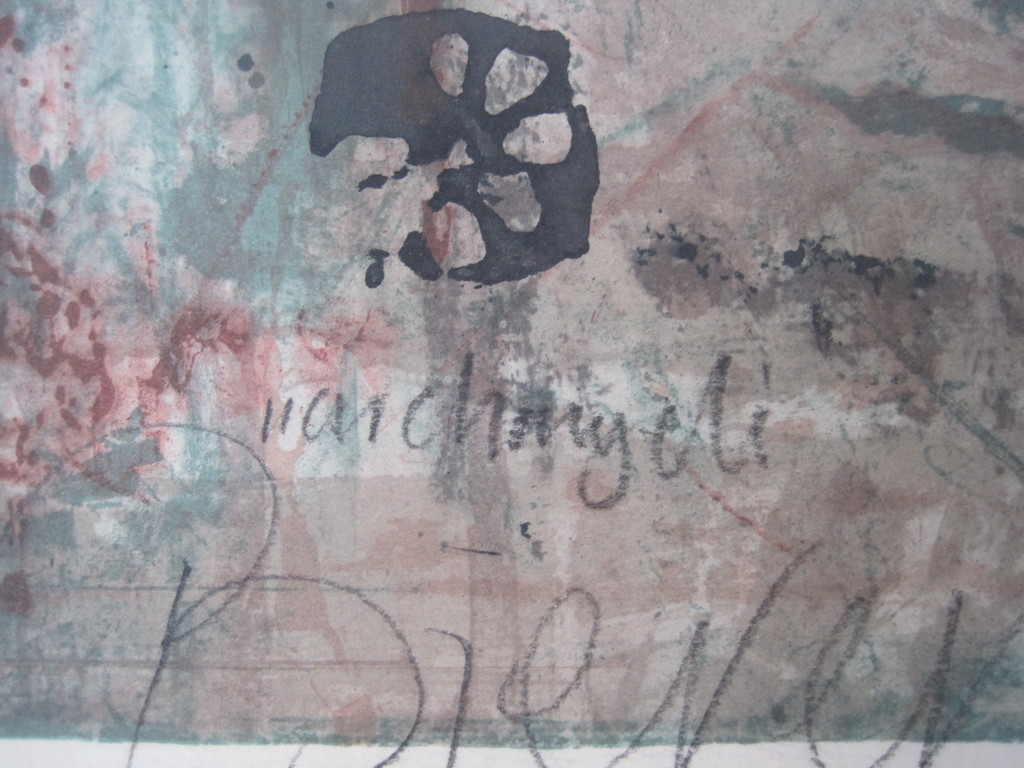 Gerti Bierenbroodspot: Kleurenlitho, Aartsengel kopen? Bied vanaf 150!