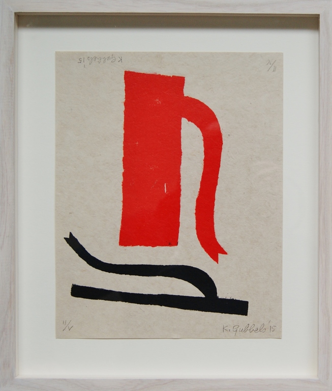 Klaas Gubbels sjabloondruk 'Baselitz' 2015. kopen? Bied vanaf 350!