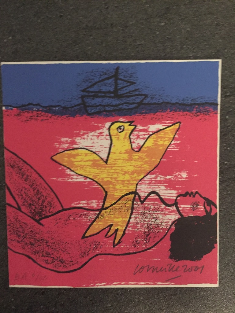 Corneille EA zeefdruk 2001 verkocht voor € 55!