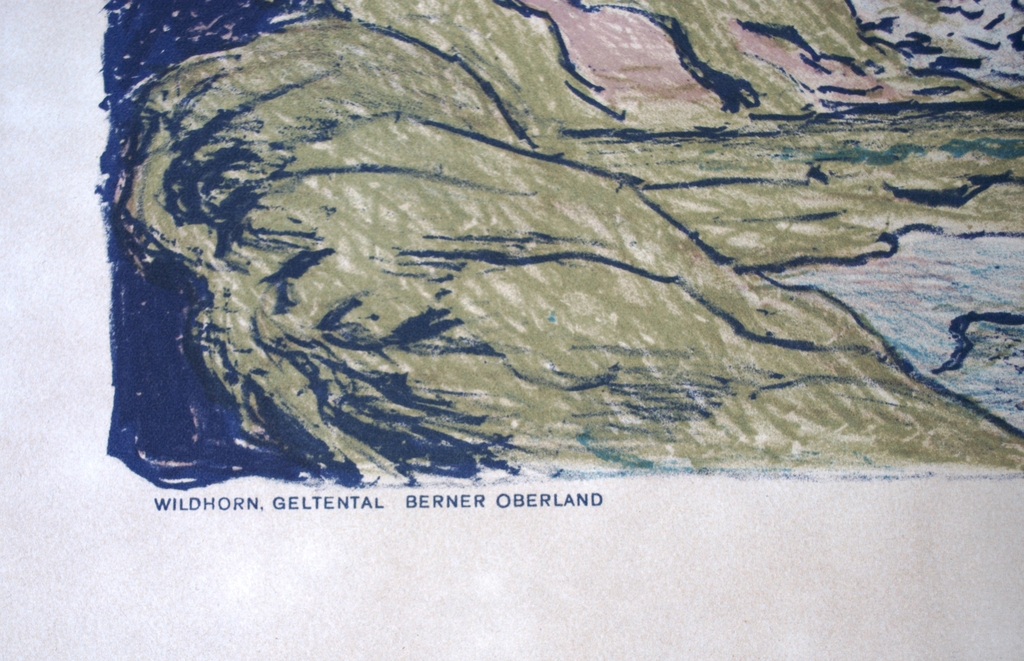 Fred Stauffer - kleurenlitho - Berner Oberland kopen? Bied vanaf 20!