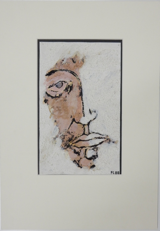 Frank Lodeizen (1931-2013) - Gouache en materie op papier - 1988 kopen? Bied vanaf 150!