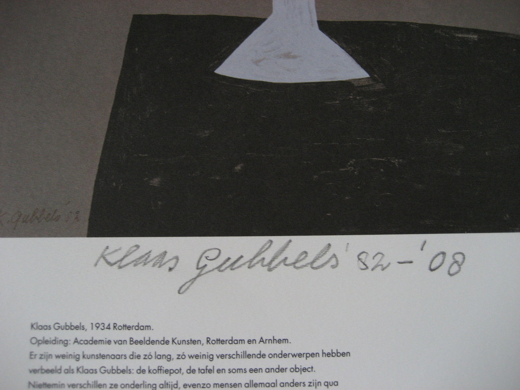 Unieke Kunstkalender met gesigneerde druk Klaas Gubbels kopen? Bied vanaf 25!