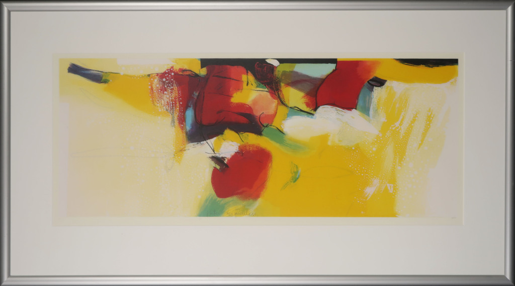 Pieter Vermeulen: Zeefdruk, Kersenschaal - Ingelijst (Groot) kopen? Bied vanaf 35!