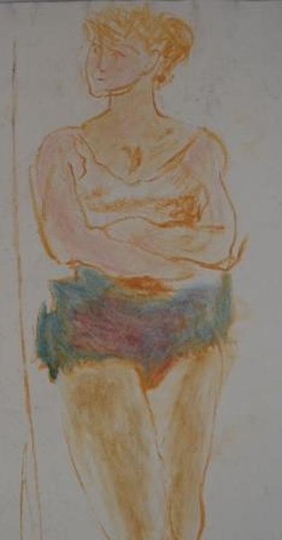 Theo Beerendonk, ballerina ca. 1960 - 40 x 30 - pastel  kopen? Bied vanaf 50!