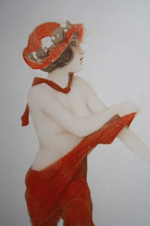 UITKLEDEN  - ART DECO PIN UP MEISJE van KIRCHNER kopen? Bied vanaf 55!
