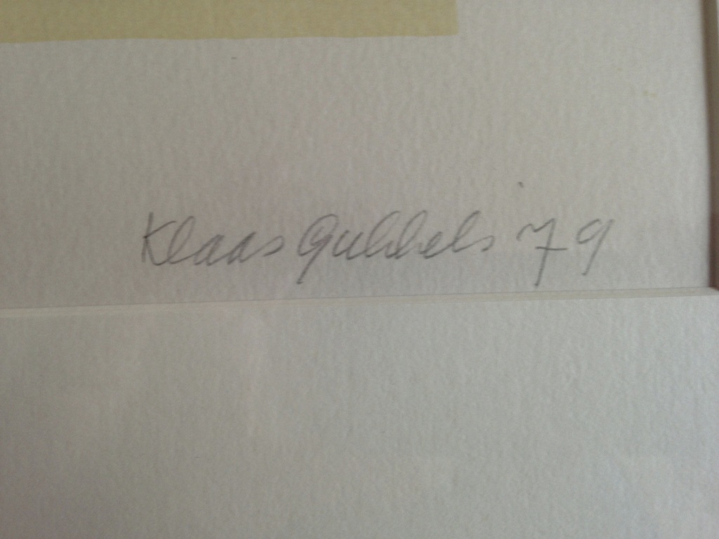 Klaas Gubbels. Zeefdruk.  kopen? Bied vanaf 200!