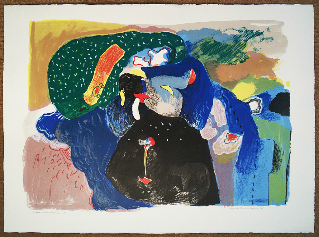 Michel van Overbeeke - Meeting point, zeefdruk kopen? Bied vanaf 50!