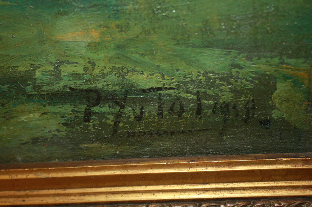 BOMSCHUIT MET PAARDEN AAN HET STRAND 1928 door VAN TOL kopen? Bied vanaf 300!