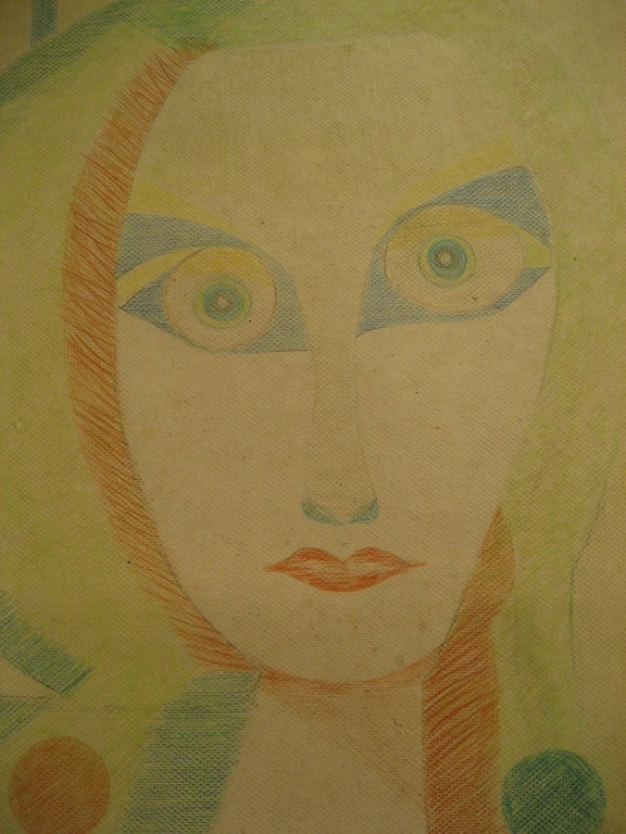 Jenny Fleur: 'Verbazing' (Grote pastel-krijt tekening, handgesigneerd) kopen? Bied vanaf 80!