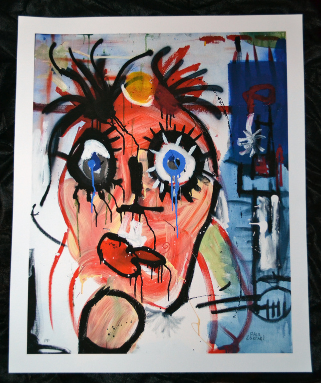 Paul Kostabi - gesigneerde giclee op doek ! - PP exemplaar - 2012 verkocht voor € 35!