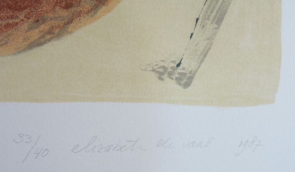 Elizabeth de Vaal: Litho, Kleine Gevoeligheden kopen? Bied vanaf 1!