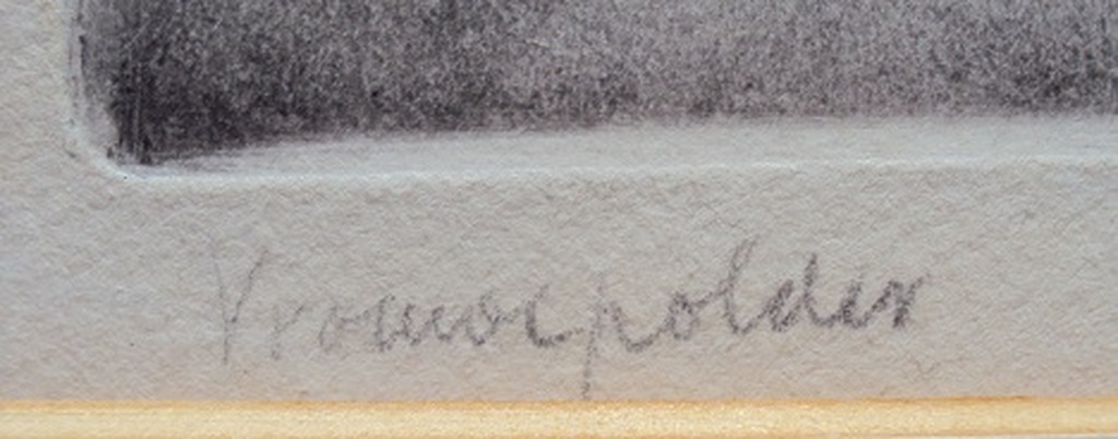 henk vd haar (1950 Langbroek),  litho, vrouwenpolder  kopen? Bied vanaf 15!