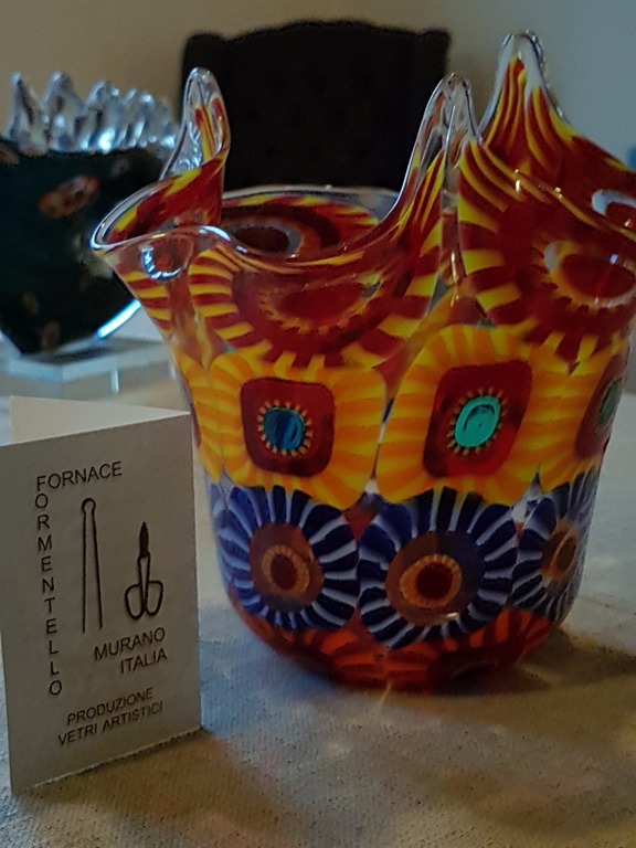 Murano vaas-fazzoletto pezzato Eli Vetri Arte di Formentello-Isola di Murano  kopen? Bied vanaf 110!