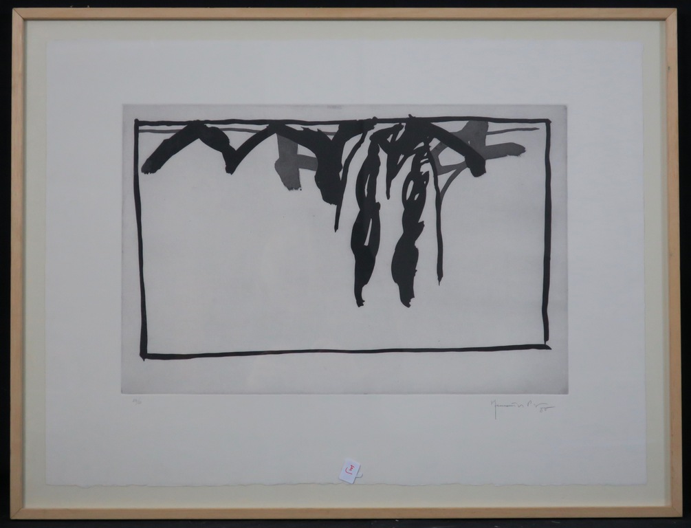 Juan Pijuan Hernandez: Ets/aquatint, Zonder titel - Ingelijst kopen? Bied vanaf 120!