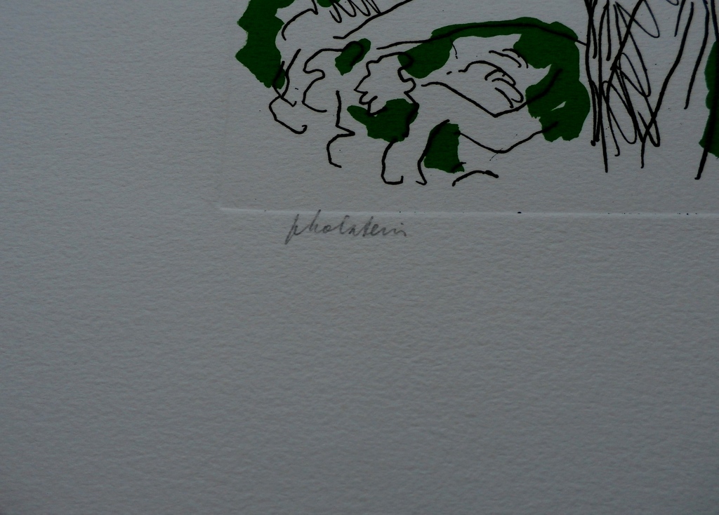 Pieter Holstein - handingekleurde ets: Romance - gesigneerd kopen? Bied vanaf 75!