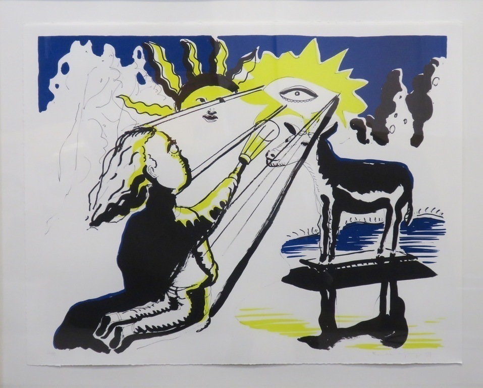 Rinke Nijburg: Litho, Hert van Hubertus -Ingelijst kopen? Bied vanaf 1!