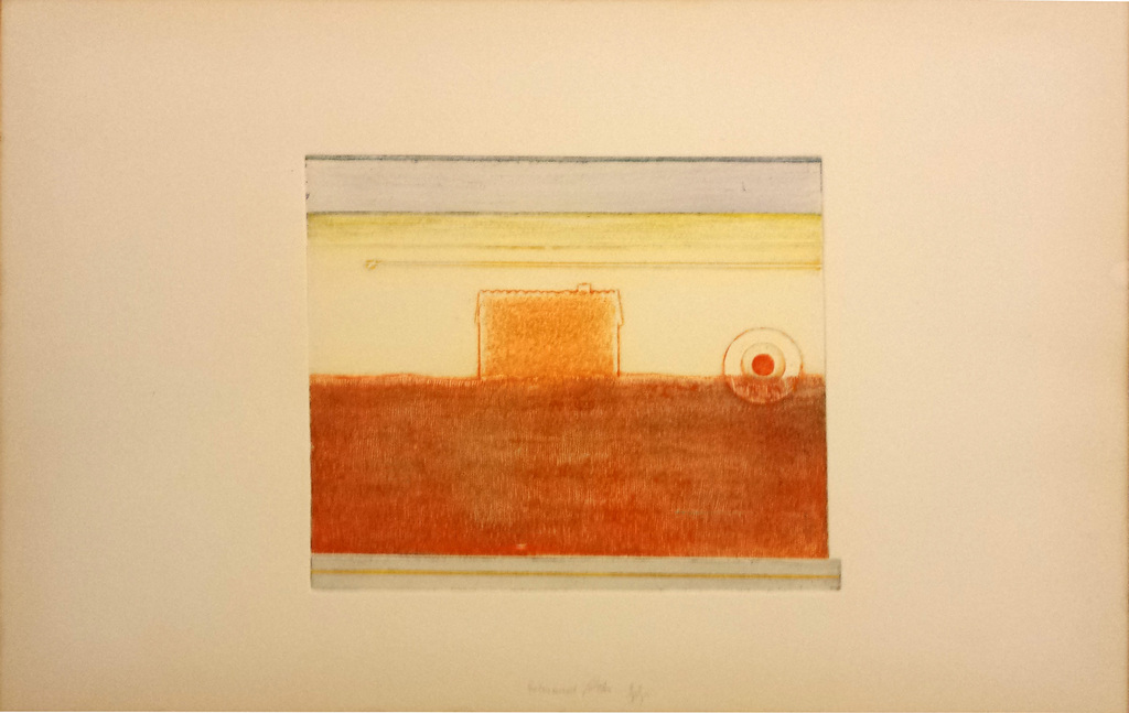 Eduard Flor, Ets nr 5, tijd, 1974 verkocht voor € 42!