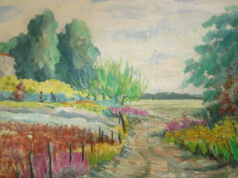 Leo Nardus 1868-1955 olieverf  verkocht voor € 40!