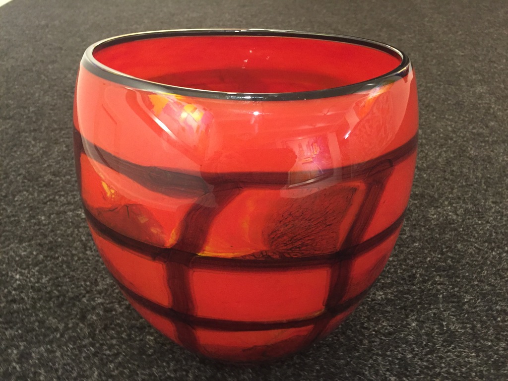 IOAN NEMTOI glas kunst vaas opject verkocht voor € 35!