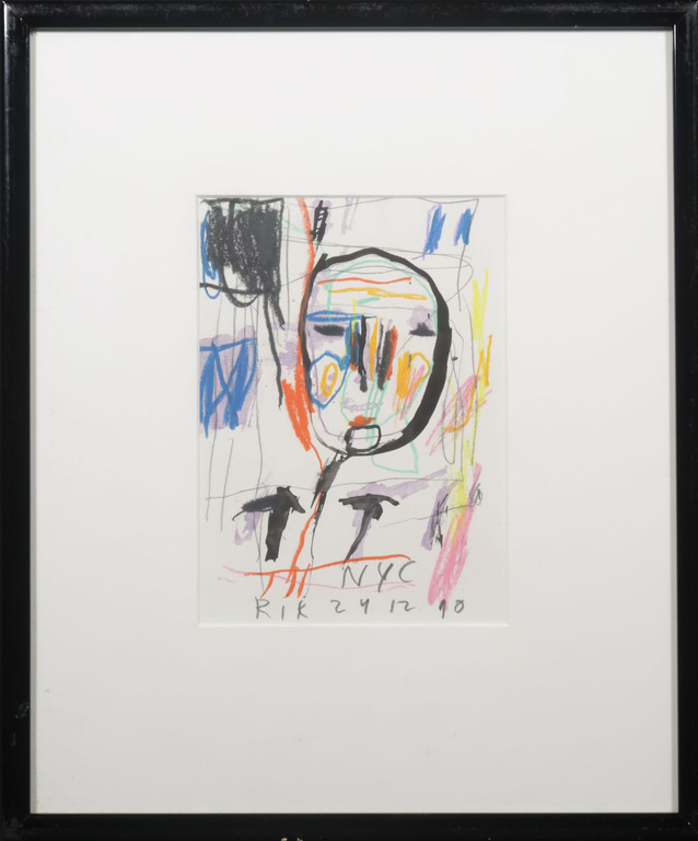 Rik van Iersel: Krijt en Aquarel, NYC - Ingelijst kopen? Bied vanaf 120!