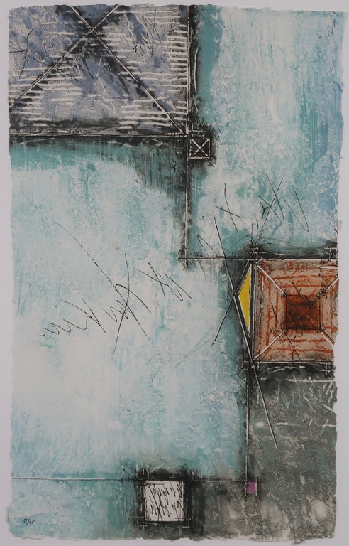 Bernard Remusat: Carborundum, Antipolis II - Ingelijst kopen? Bied vanaf 50!