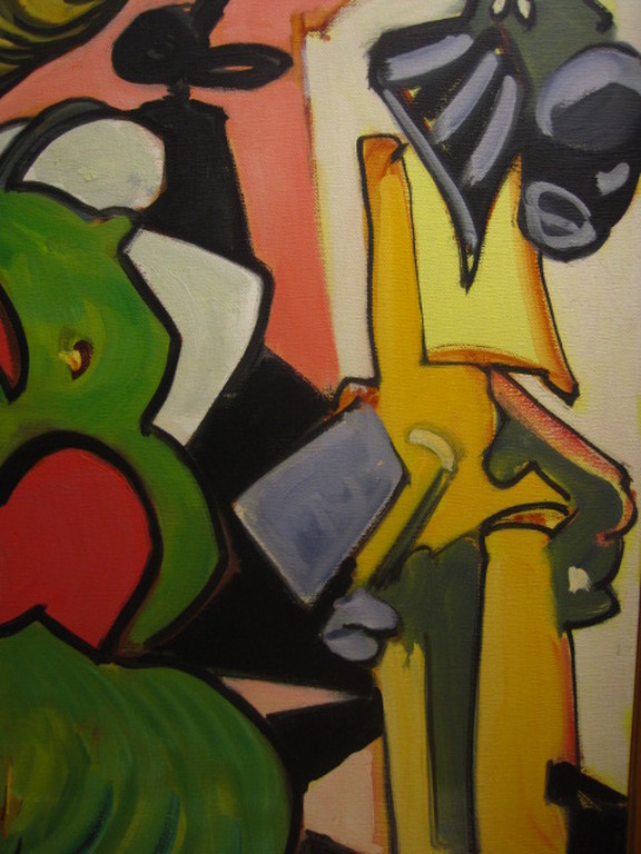 Zeldzaam Quintus Jan Telting schilderij "Zingend Model" 1987 Suriname gesigneerd kopen? Bied vanaf 1!