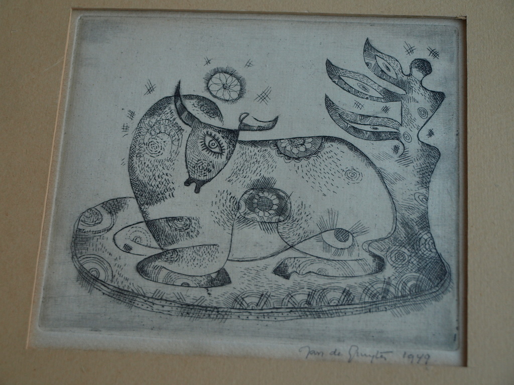 Jan de Gruijter : Ets , zonder titel – Gesigneerd – 1949 kopen? Bied vanaf 1!