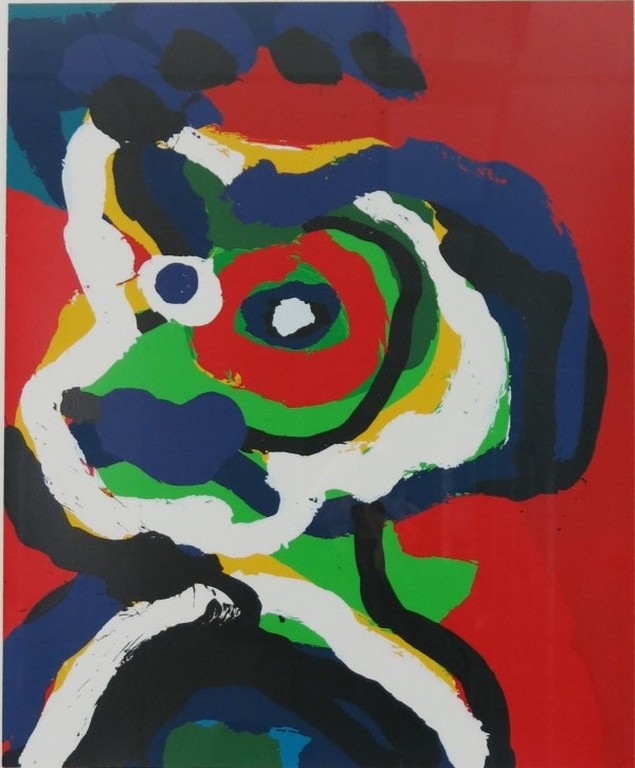 Karel Appel: Zeefdruk. Seven Summer Days I. Ingelijst kopen? Bied vanaf 600!