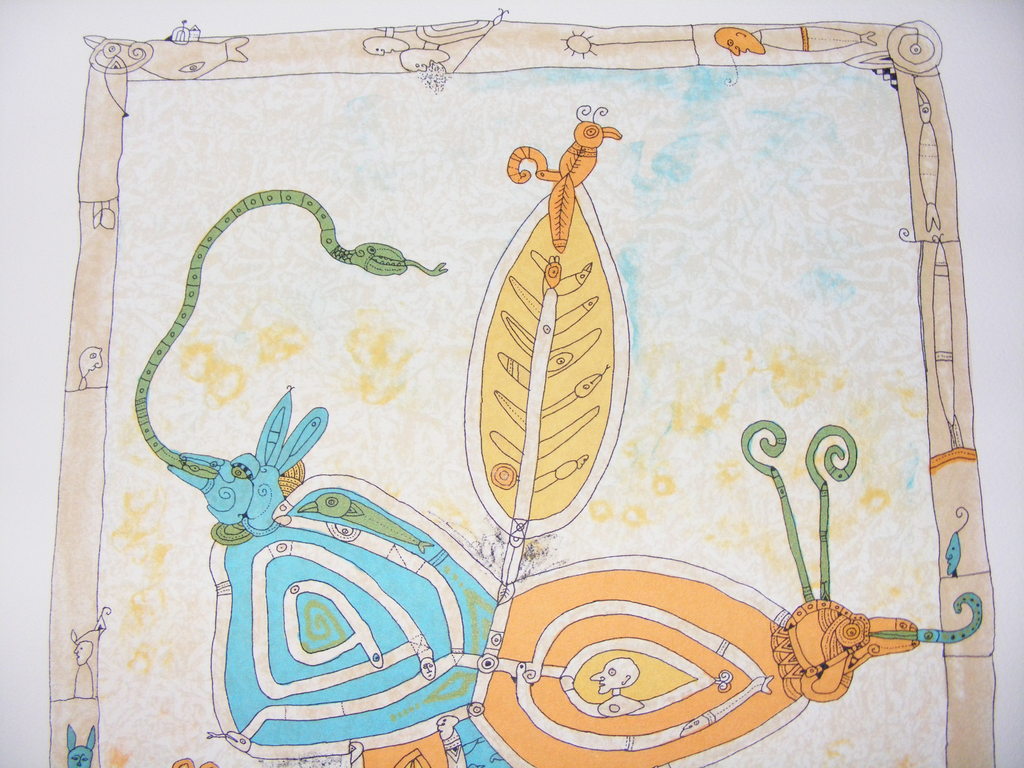 Bernard Berthois-Rigal, "Mystical World II", gesigneerde lithografie. kaufen? Bieten Sie von 145!